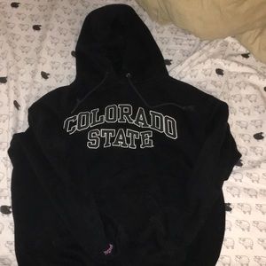 Black Colorado State University CSU Hoodie Medium